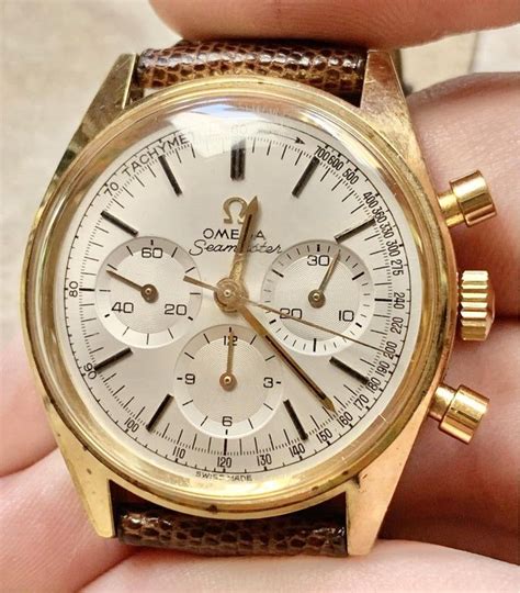 omega seamaster chronograph gold